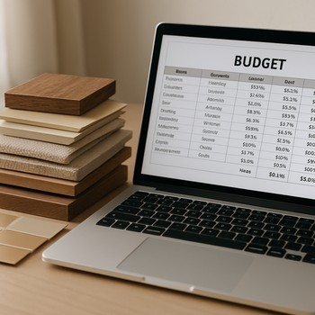 Material nümunələrinin yığılmış dəsti və rəng kartları